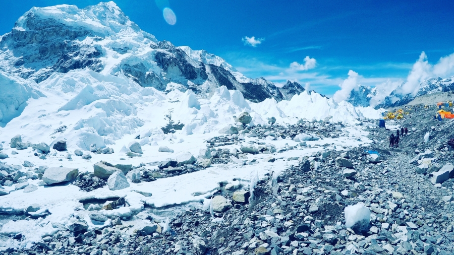 Kuva Everestin perusleiristä 5300 metriä - Nepali